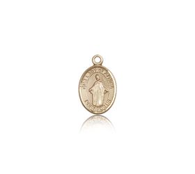 14kt Gold Our Lady of Africa Patron Saint Medal - Small" itemprop="image