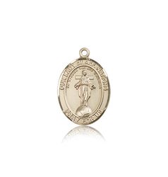 14kt Gold Our Lady of All Nations Patron Saint Medal - Medium" itemprop="image