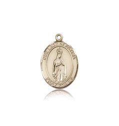 14kt Gold Our Lady of Fatima Patron Saint Medal - Medium" itemprop="image