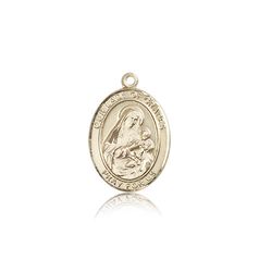 14kt Gold Our Lady of Grapes Patron Saint Medal - Medium" itemprop="image