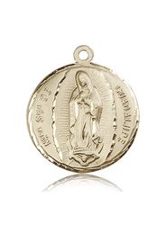 14kt Gold Our Lady of Guadalupe Medal" itemprop="image