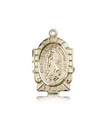 14kt Gold Our Lady of Guadalupe Medal" itemprop="image