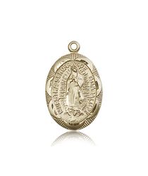 14kt Gold Our Lady of Guadalupe Medal" itemprop="image