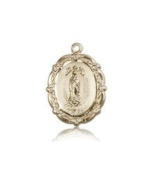 14kt Gold Our Lady of Guadalupe Medal" itemprop="image