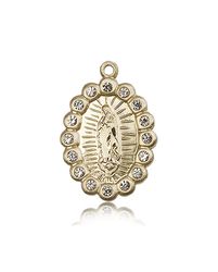 14kt Gold Our Lady of Guadalupe Medal" itemprop="image