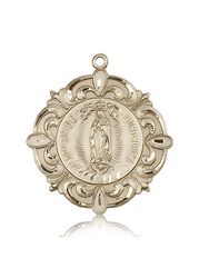 14kt Gold Our Lady of Guadalupe Medal" itemprop="image