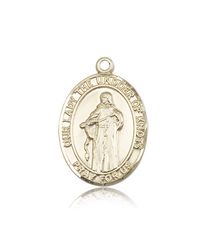 14kt Gold Our Lady Of Knots Patron Saint Medal - Large" itemprop="image