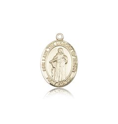 14kt Gold Our Lady Of Knots Patron Saint Medal - Medium" itemprop="image