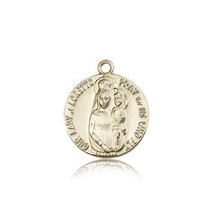 14kt Gold Our Lady of Loretto Medal" itemprop="image