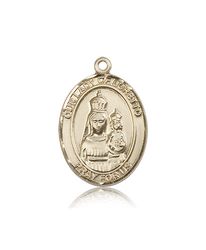 14kt Gold Our Lady of Loretto Patron Saint Medal - Large" itemprop="image