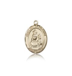 14kt Gold Our Lady of Loretto Patron Saint Medal - Medium" itemprop="image