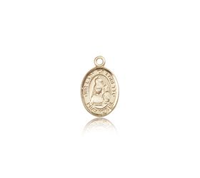 14kt Gold Our Lady of Loretto Patron Saint Medal - Small" itemprop="image