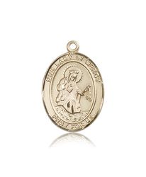 14kt Gold Our Lady of Mercy Patron Saint Medal - Large" itemprop="image