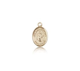 14kt Gold Our Lady of Mercy Patron Saint Medal - Small" itemprop="image