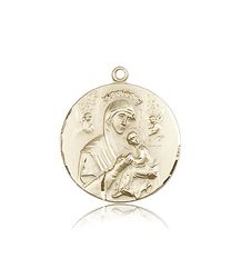 14kt Gold Our Lady of Perpetual Help Medal" itemprop="image