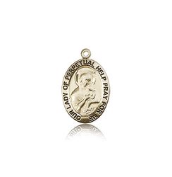 14kt Gold Our Lady of Perpetual Help Medal" itemprop="image