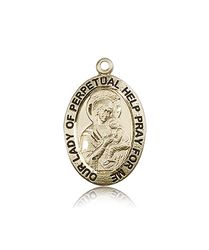 14kt Gold Our Lady of Perpetual Help Medal" itemprop="image