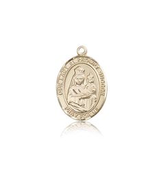 14kt Gold Our Lady of Prompt Succor Patron Saint Medal - Medium" itemprop="image