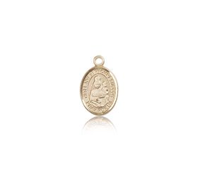 14kt Gold Our Lady of Prompt Succor Patron Saint Medal - Small" itemprop="image