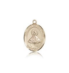 14kt Gold Our Lady of San Juan Patron Saint Medal - Medium" itemprop="image