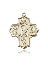 14kt Gold Philomena/Vian/Bos/Jude/Ger Medal" itemprop="image