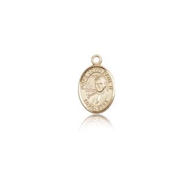 14kt Gold Pope John Paul II Patron Saint Medal - Small" itemprop="image