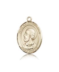 14kt Gold Pope Saint Eugene I Patron Saint Medal - Large" itemprop="image