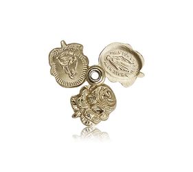 14kt Gold Rosebud Medal" itemprop="image