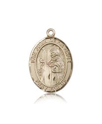 14kt Gold San Juan de La Cruz Patron Saint Medal - Large" itemprop="image