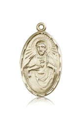 14kt Gold Scapular Medal" itemprop="image