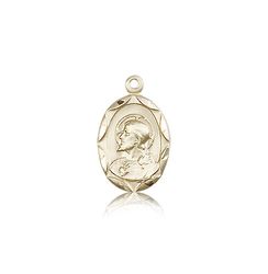 14kt Gold Scapular Medal" itemprop="image