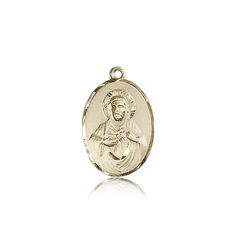 14kt Gold Scapular Medal" itemprop="image