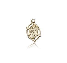 14kt Gold Scapular Medal" itemprop="image