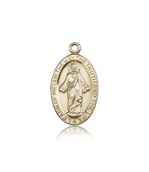 14kt Gold Scapular Medal" itemprop="image