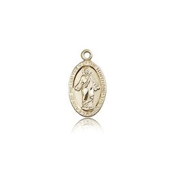 14kt Gold Scapular Medal" itemprop="image