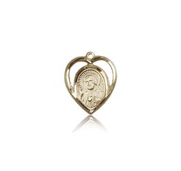 14kt Gold Scapular Medal" itemprop="image