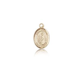 14kt Gold St. Aaron Patron Saint Medal - Small" itemprop="image