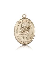 14kt Gold St. Agatha Patron Saint Medal - Large" itemprop="image