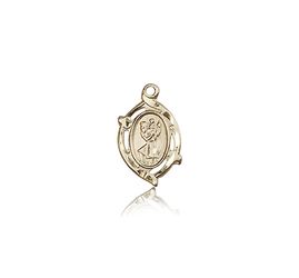 14kt Gold St. Christopher Medal" itemprop="image