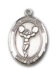 14kt Gold St. Christopher Patron Saint Medal - Large" itemprop="image