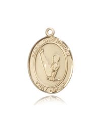 14kt Gold St. Christopher Patron Saint Medal - Large" itemprop="image