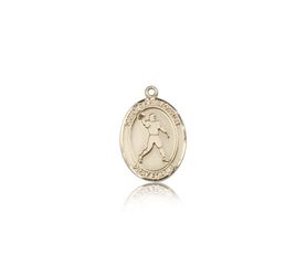 14kt Gold St. Christopher Patron Saint Medal - Small" itemprop="image