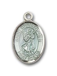 14kt Gold St. Christopher Patron Saint Medal - Small" itemprop="image