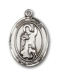 14kt Gold St. Christopher/Skateboarding Patron Saint Medal - Small" itemprop="image