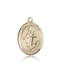 14kt Gold St. Clement Patron Saint Medal - Large" itemprop="image