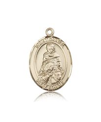 14kt Gold St. Daniel Patron Saint Medal - Large" itemprop="image