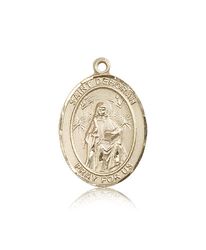 14kt Gold St. Deborah Patron Saint Medal - Large" itemprop="image