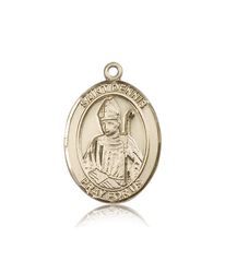 14kt Gold St. Dennis Patron Saint Medal - Large" itemprop="image