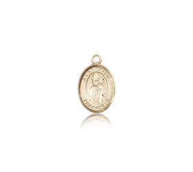 14kt Gold St. Dennis Patron Saint Medal - Small" itemprop="image