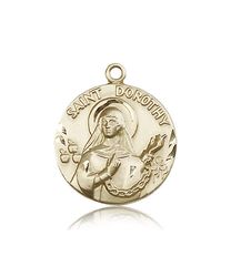 14kt Gold St. Dorothy Medal" itemprop="image